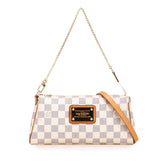 ルイ ヴィトン ダミエ アズール エヴァ チェーン ショルダーバッグ ハンドバッグ N55214 ホワイト PVC レザー レディース LOUIS VUITTON 【中古】